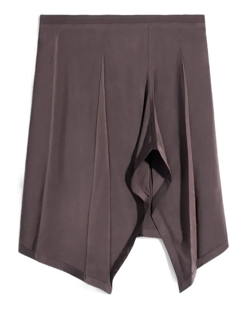 Christophe Lemaire Rock mit Falten - Braun Braun