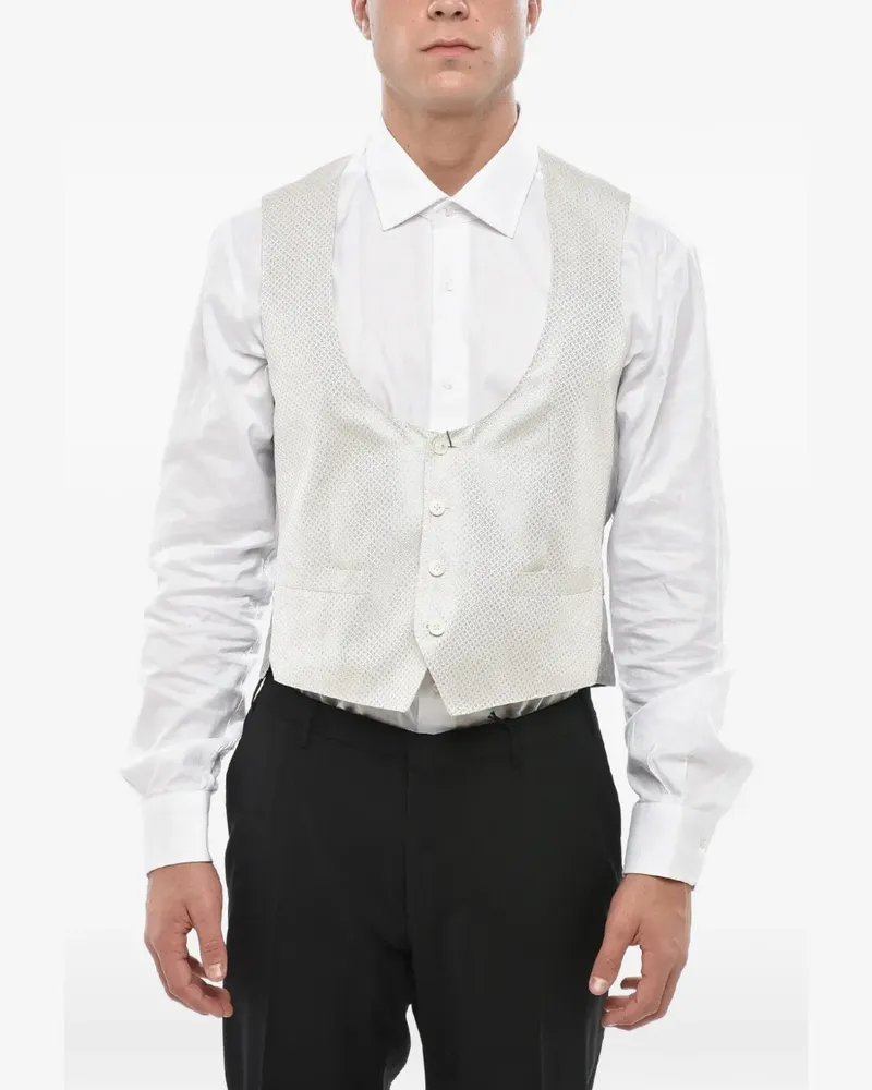 Corneliani embroidered waistcoat - Grau Grau