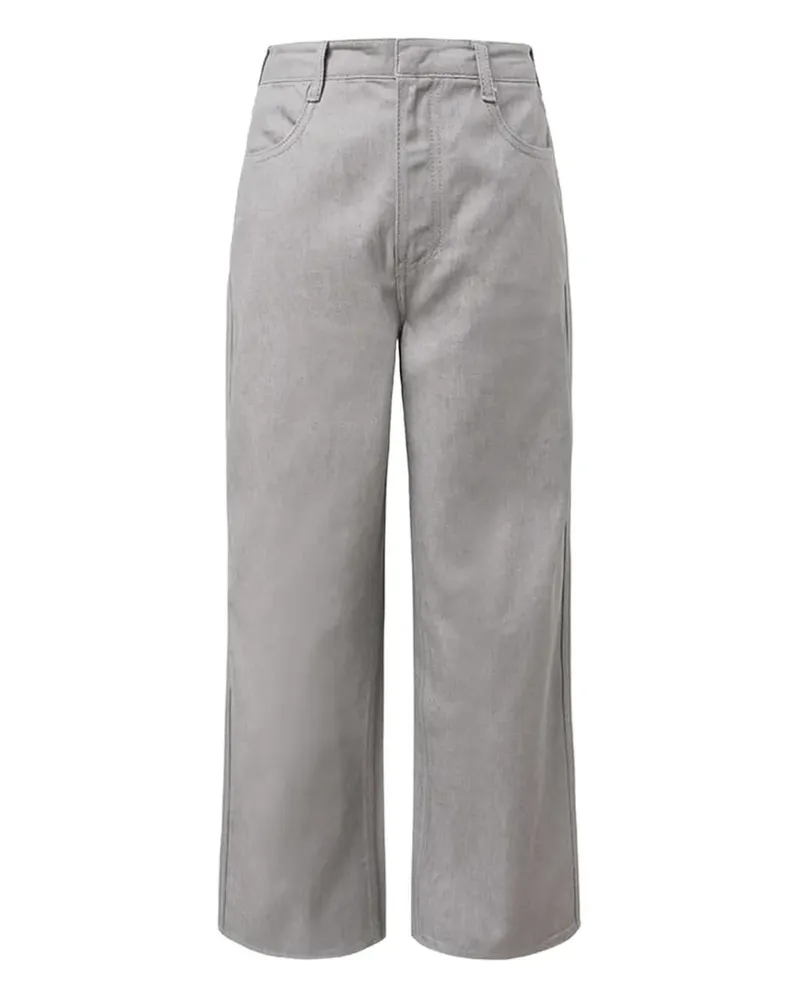 AMOMENTO Hose mit weitem Bein - Grau Grau