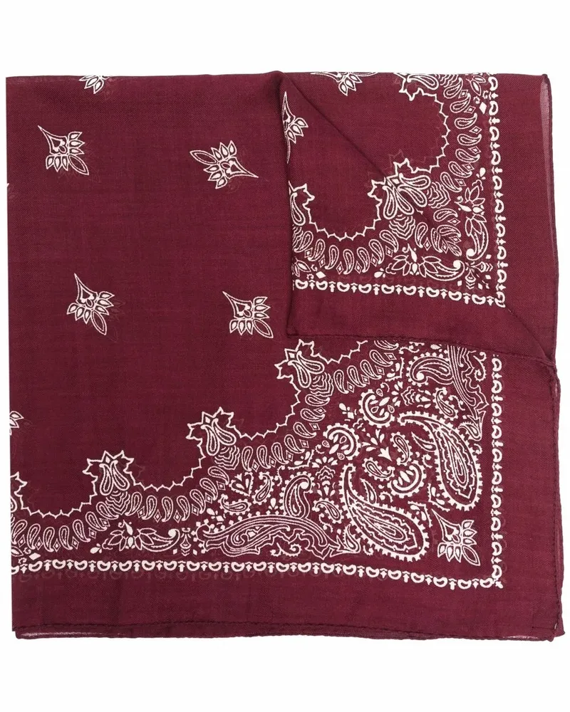 Destin Schal mit Paisley-Print - Rot Rot