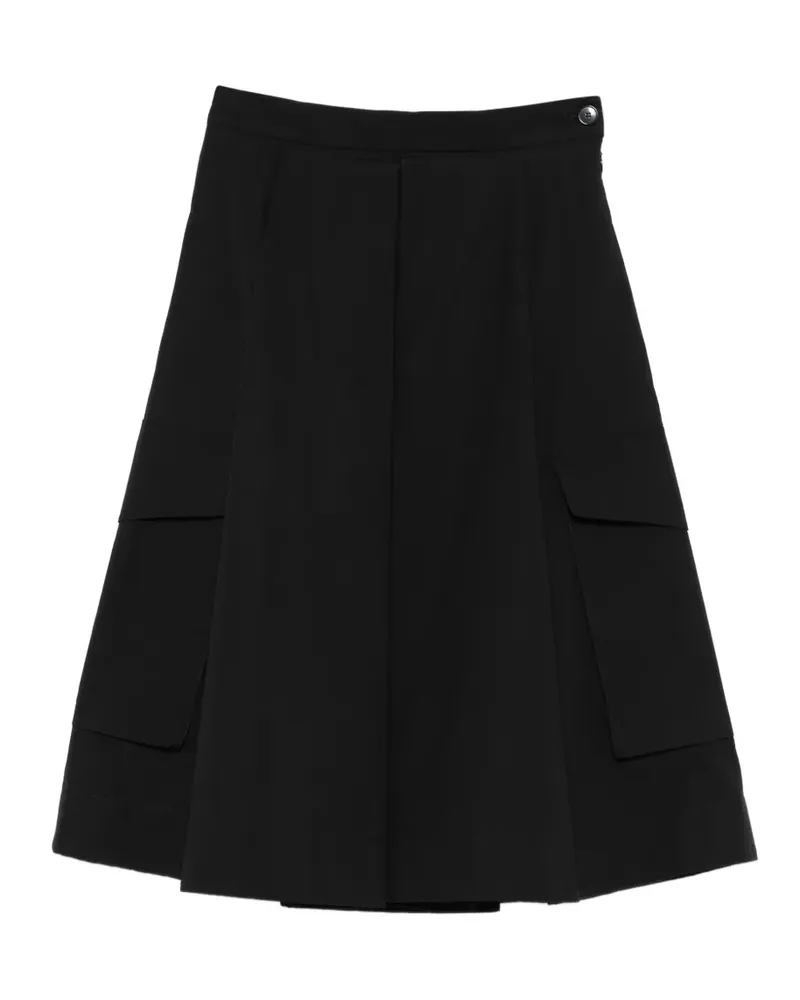 BARENA pleated cargo mini skirt - Schwarz Schwarz