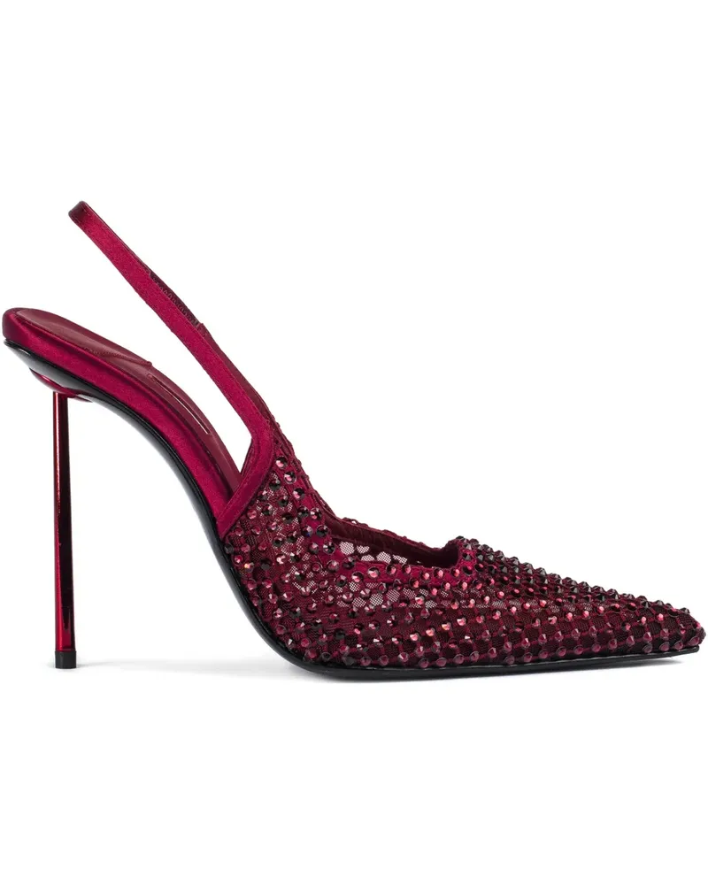 Le Silla 120mm Gilda embellished slingback pumps - Rot Rot