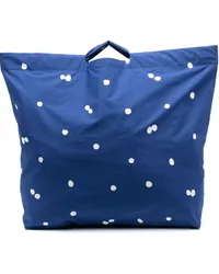 ASPESI Shopper mit Print Blau