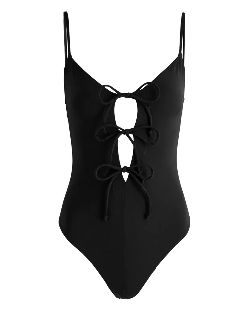 Lisa Marie Fernandez Three Tie swimsuit - Schwarz Schwarz