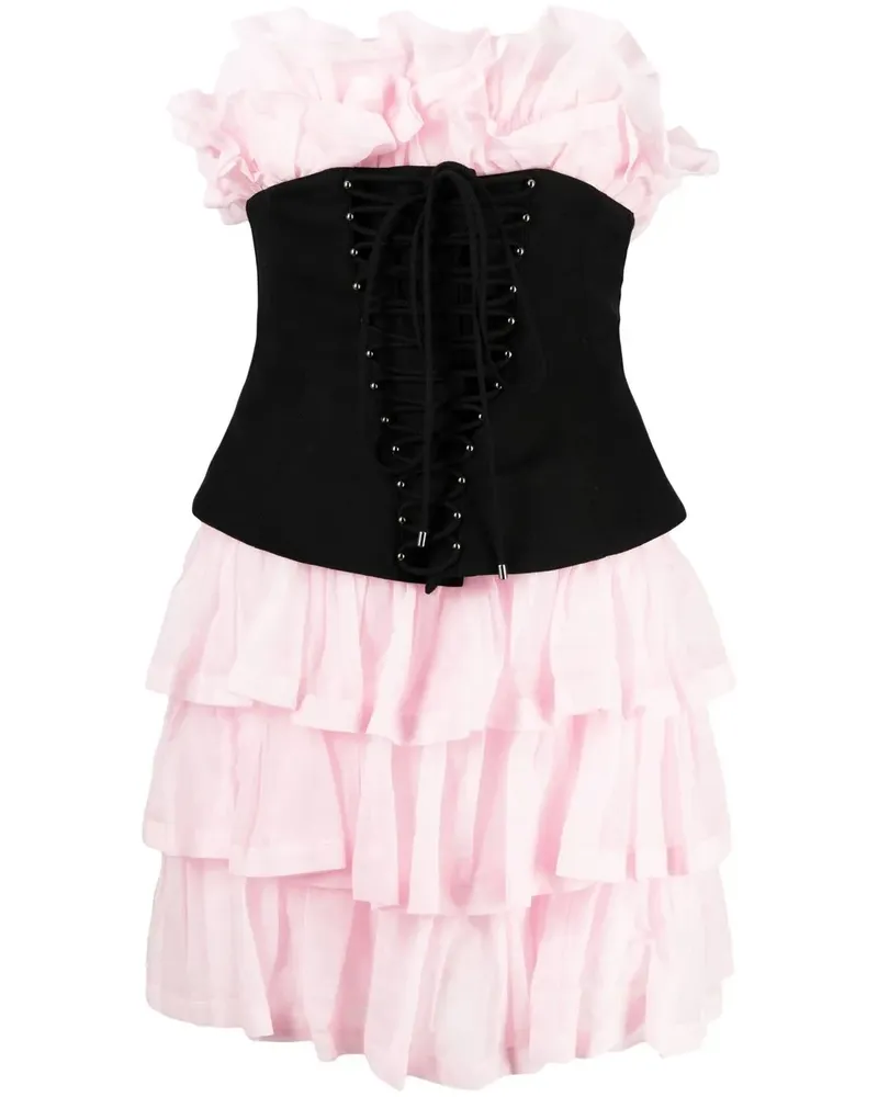 Philosophy Di Lorenzo Serafini Schmales Bustierkleid - Rosa Rosa