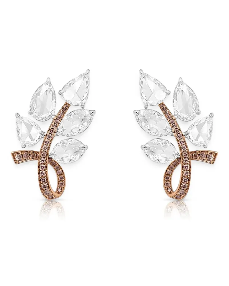 HYT Jewelry diamond rose-cut earrings - Rosa Rosa