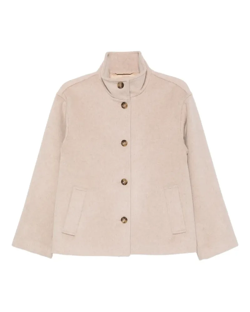 Gant Geknöpfte Jacke mit Trichterkragen - Nude Nude
