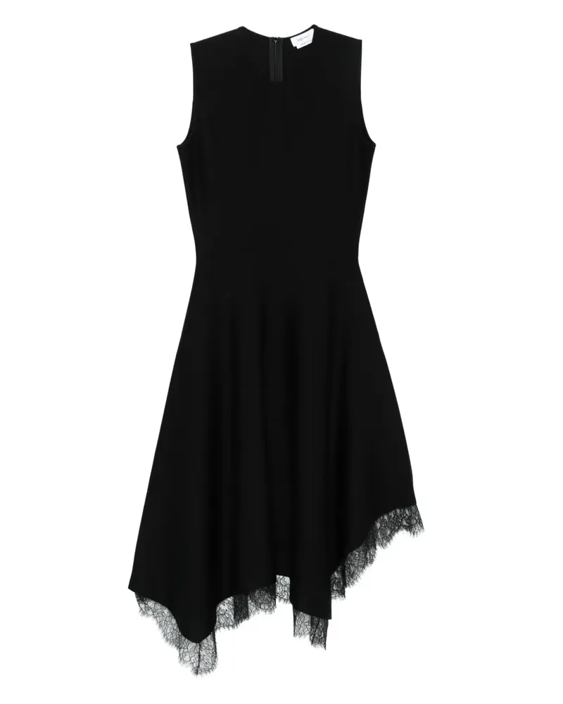 Alexander McQueen Ärmelloses Kleid mit Spitzendetails - Schwarz Schwarz