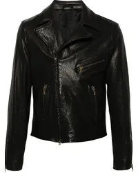 ERALDO Bikerjacke aus Leder Schwarz