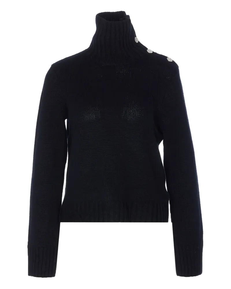Zadig & Voltaire high-neck jewel-buttons sweater - Schwarz Schwarz