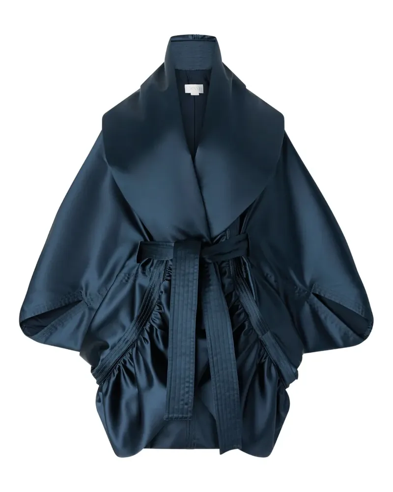 Genny Gewickelte Jacke - Blau Blau