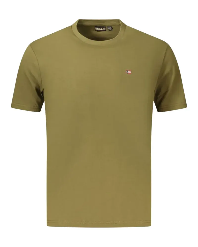 Napapijri T-Shirt mit Logo-Patch - Grün Grün