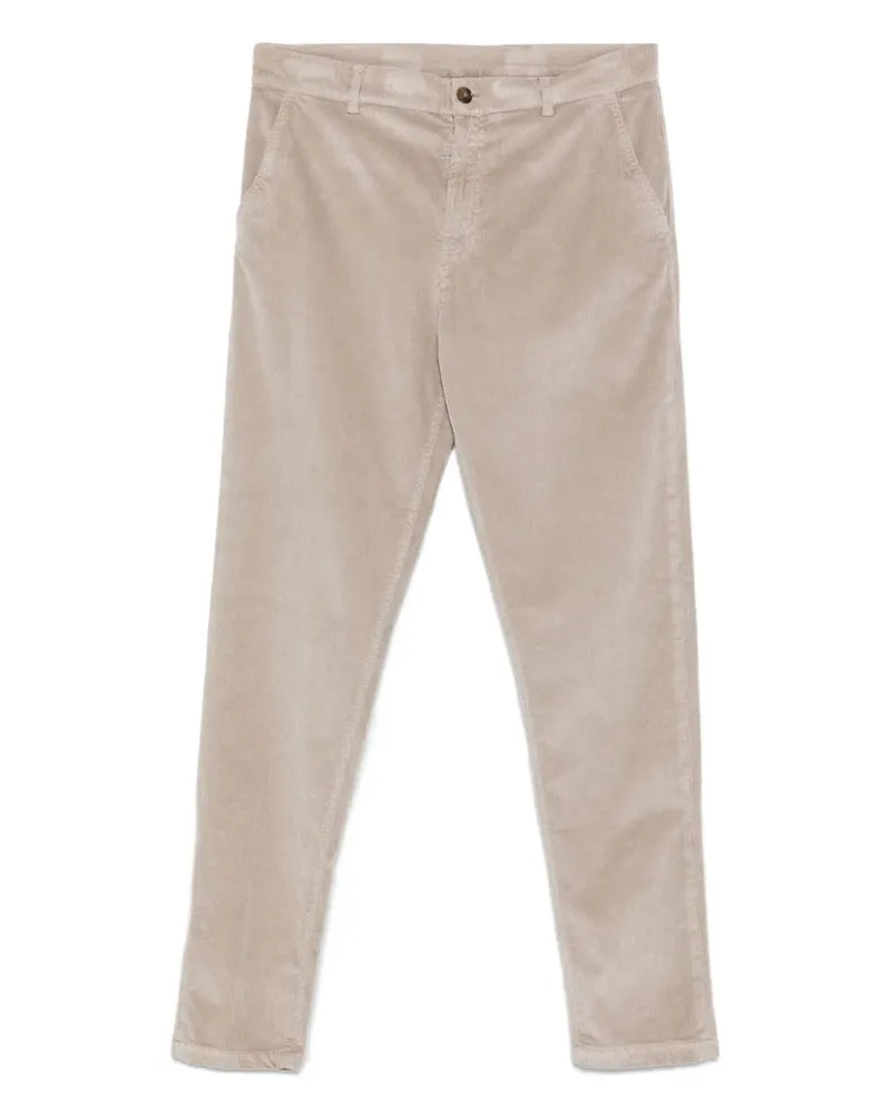 Canali Hose aus Cord - Nude Nude