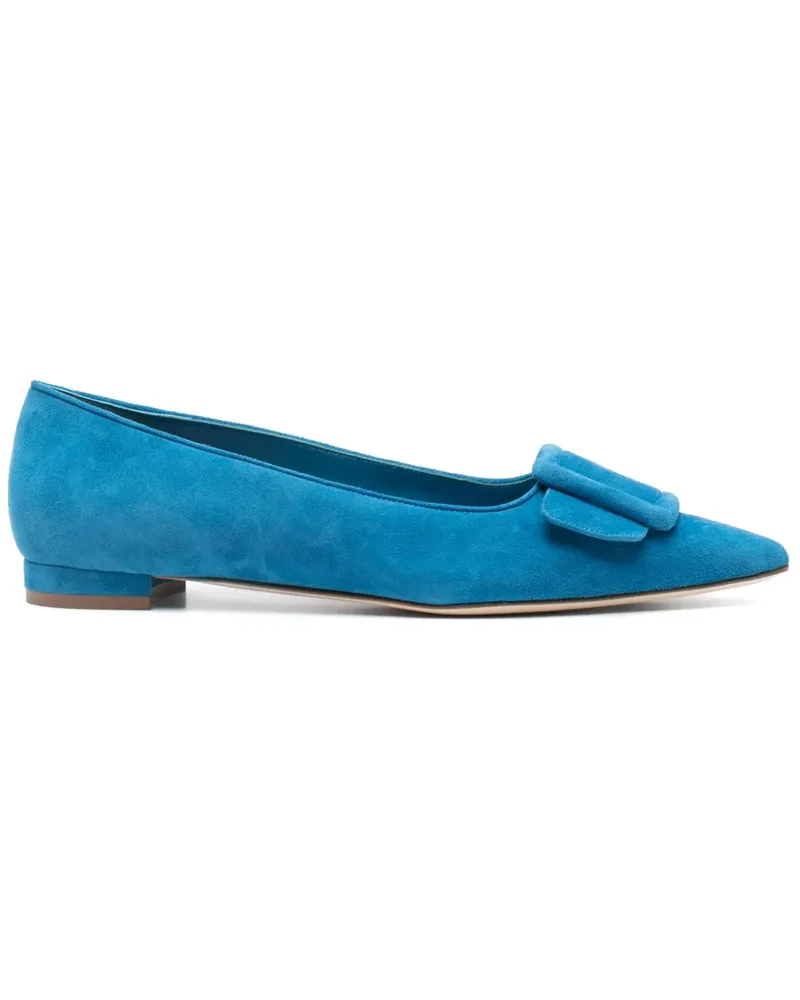 Manolo Blahnik Maysale Ballerinas - Blau Blau
