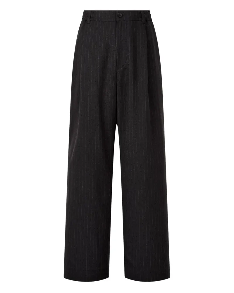 STUDIO TOMBOY Gestreifte Hose - Schwarz Schwarz