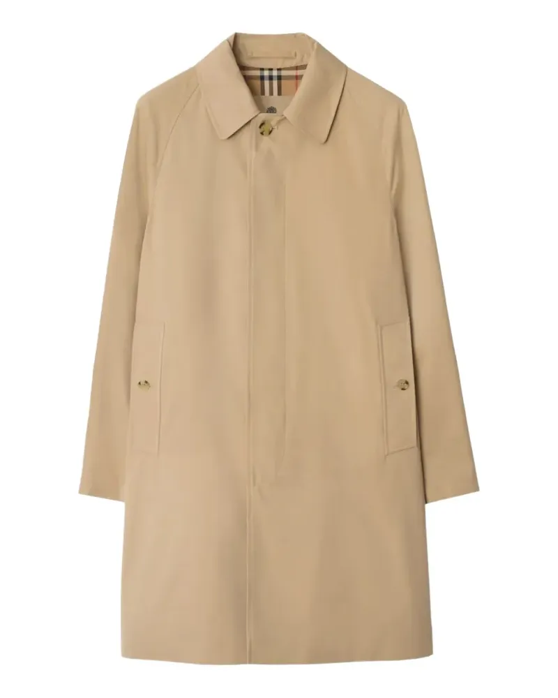 Burberry midd-length Camden heritage car coat - Nude Nude