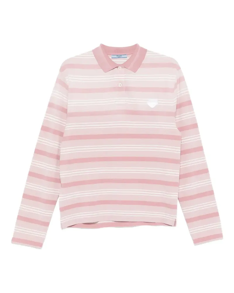 Prada striped long-sleeve top - Rosa Rosa