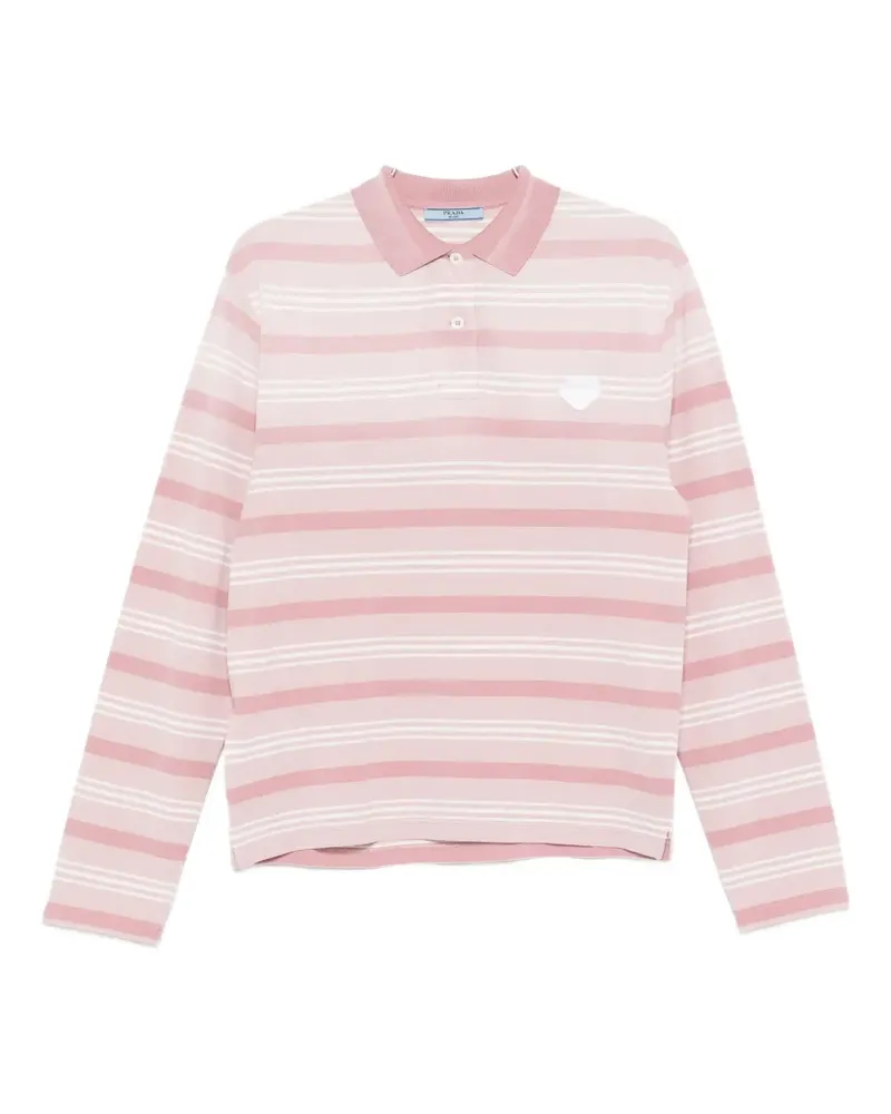 Prada striped long-sleeve top - Rosa Rosa