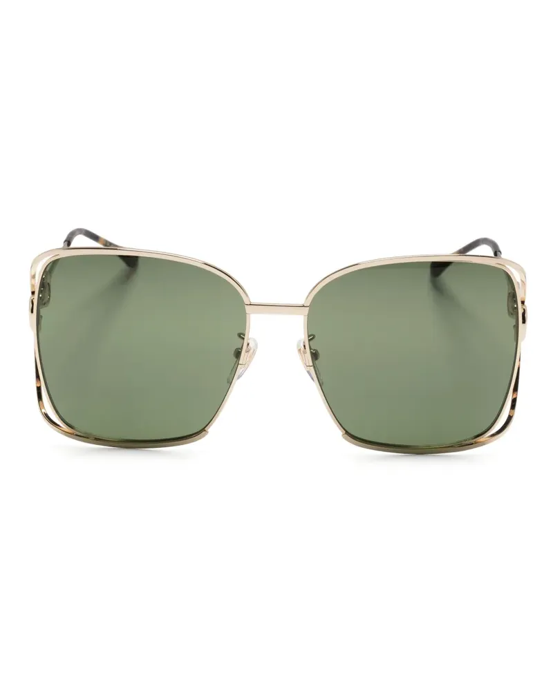 Gucci Sonnenbrille mit Horsebit-Detail - Gold Gold