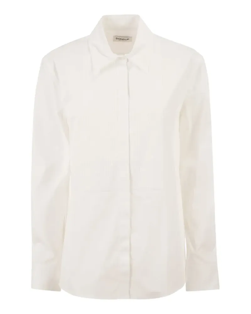 Dondup pleated bib-front shirt - Weiß Weiß