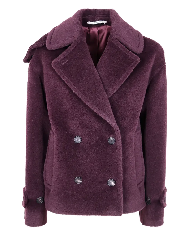 Tagliatore double-breasted alpaca wool jacket - Rot Rot