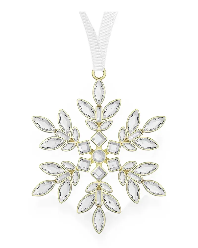Swarovski Gema crystal-embellished snowflake ornament - Gold Gold