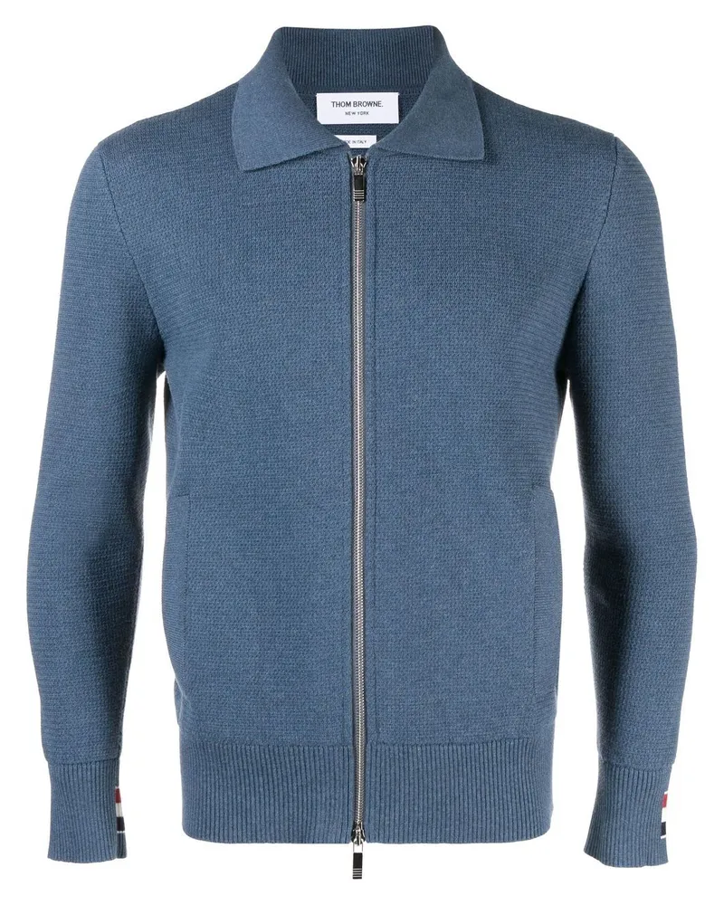 Thom Browne Cardigan mit Reißverschluss - Blau Blau