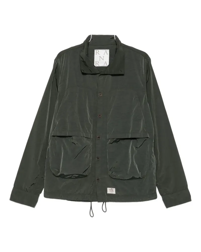 RANRA Hemdjacke mit aufgesetzter Tasche - Grün Grün