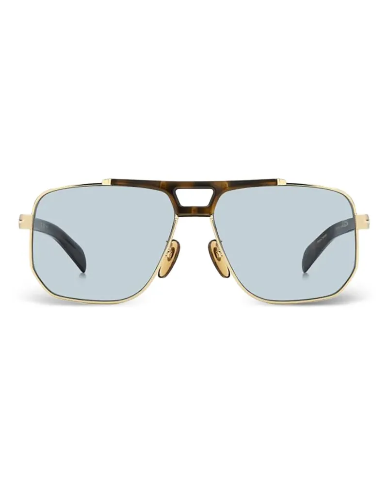 EYEWEAR by DAVID BECKHAM pilot-frame sunglasses - Gold Gold