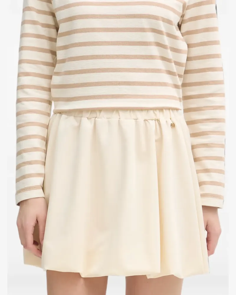 Gaudi bubble-hem elasticated-waist mini skirt - Nude Nude