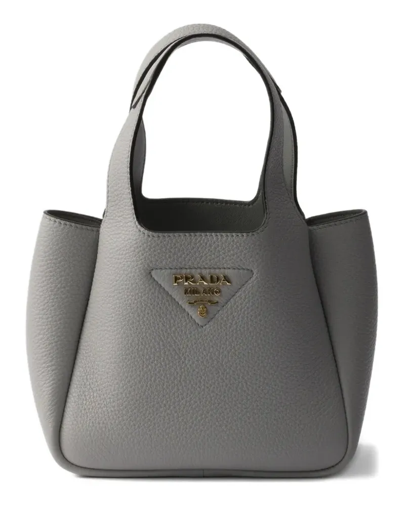 Prada leather tote bag - Grau Grau