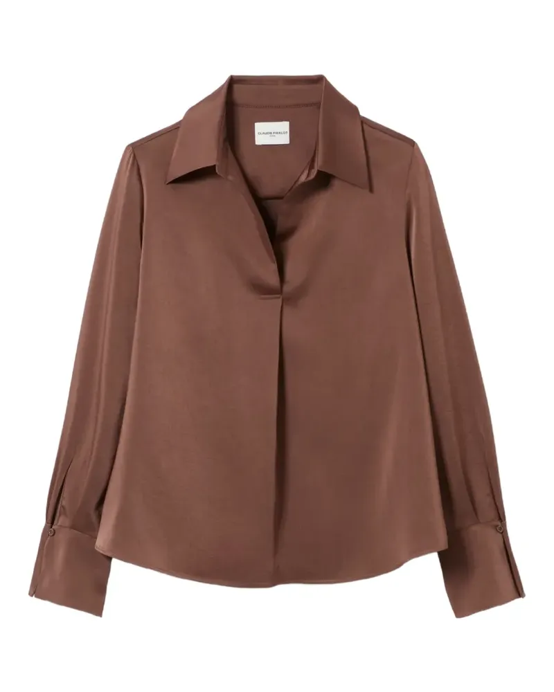 Claudie Pierlot long-sleeve top - Braun Braun