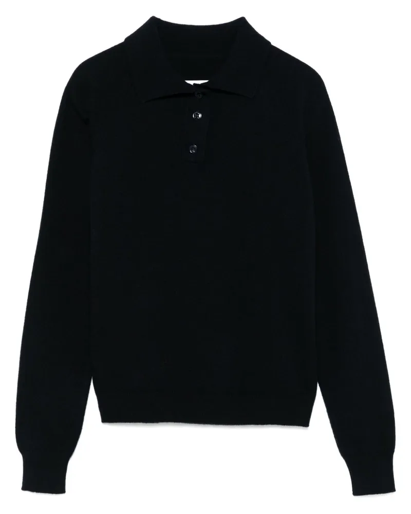 Maison Margiela Poloshirt aus Schurwolle - Blau Blau