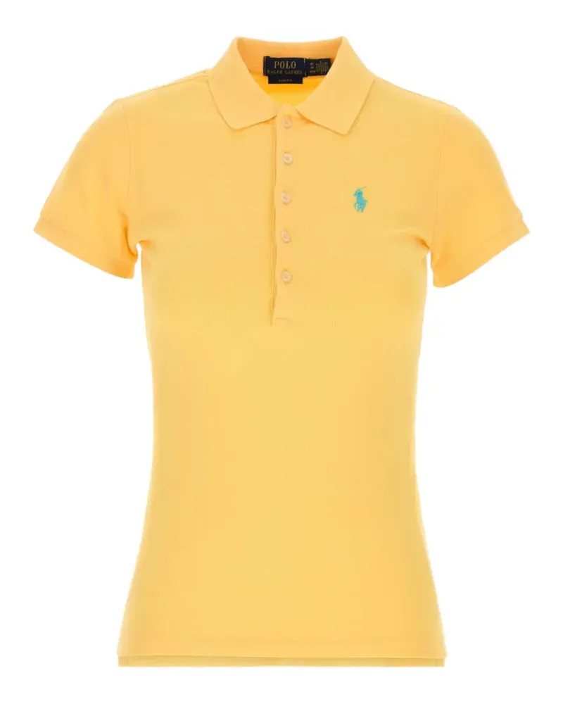 Ralph Lauren signature Polo Pony motif polo top - Gelb Gelb