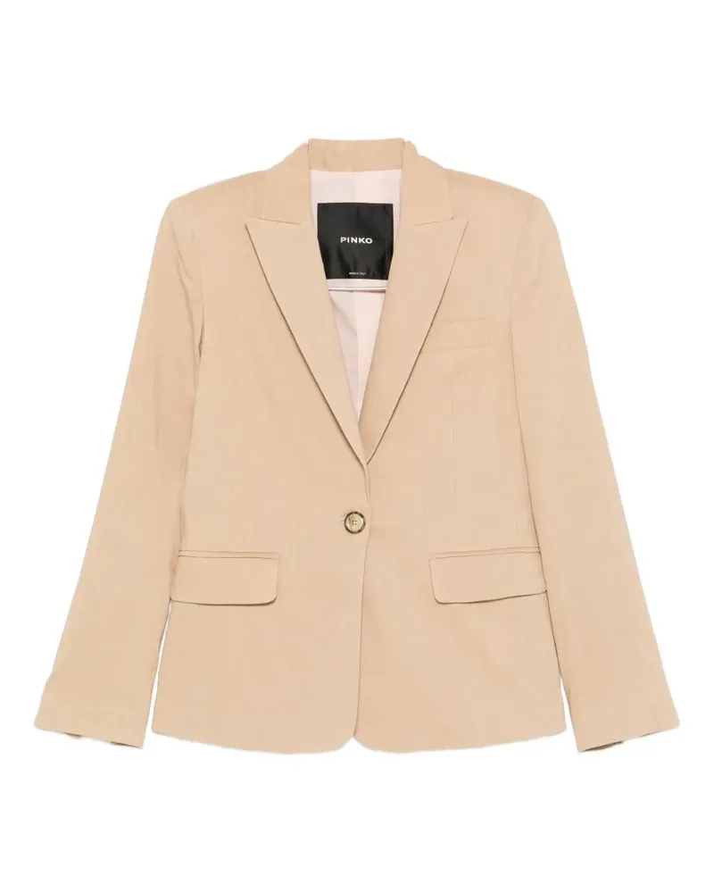 Pinko button flax blazer - Nude Nude