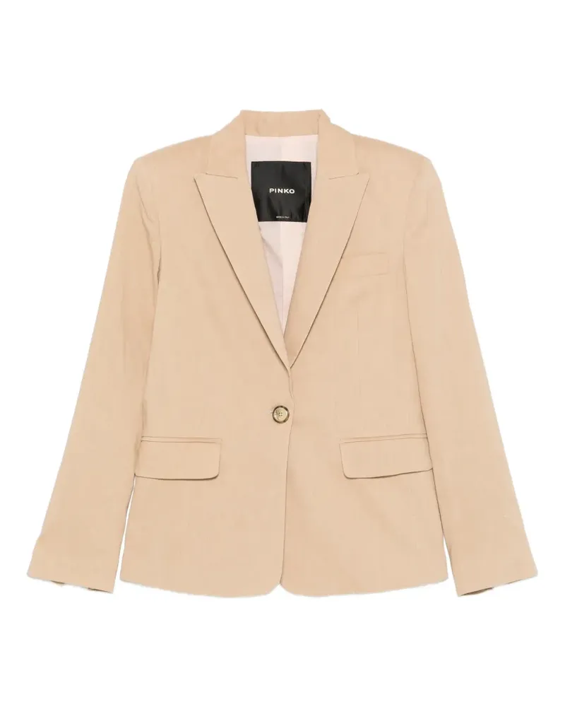 Pinko button flax blazer - Nude Nude