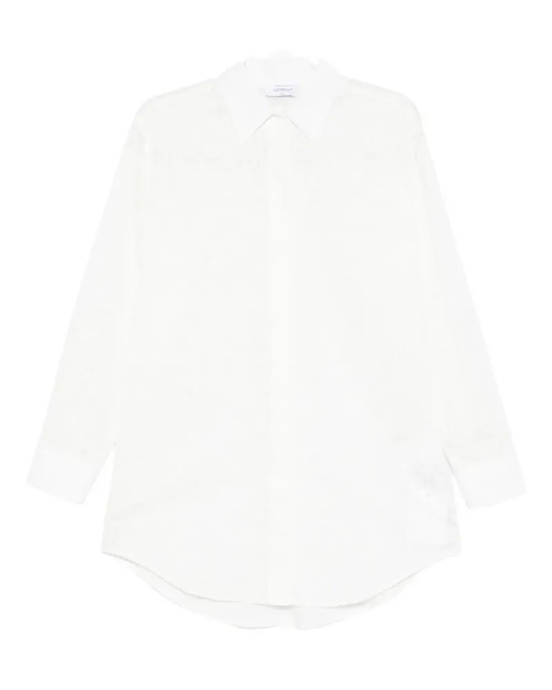 OFF-WHITE patterned shirt - 0118 WHITE 0118