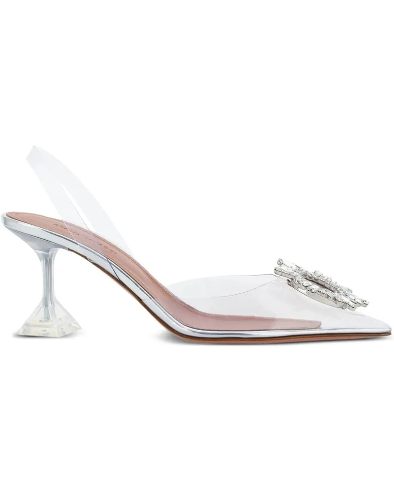Amina Muaddi Begum Pumps 70mm - Silber Silber