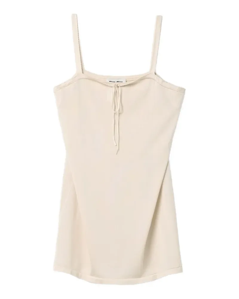 Miu Miu Minikleid aus Seide - Nude Nude