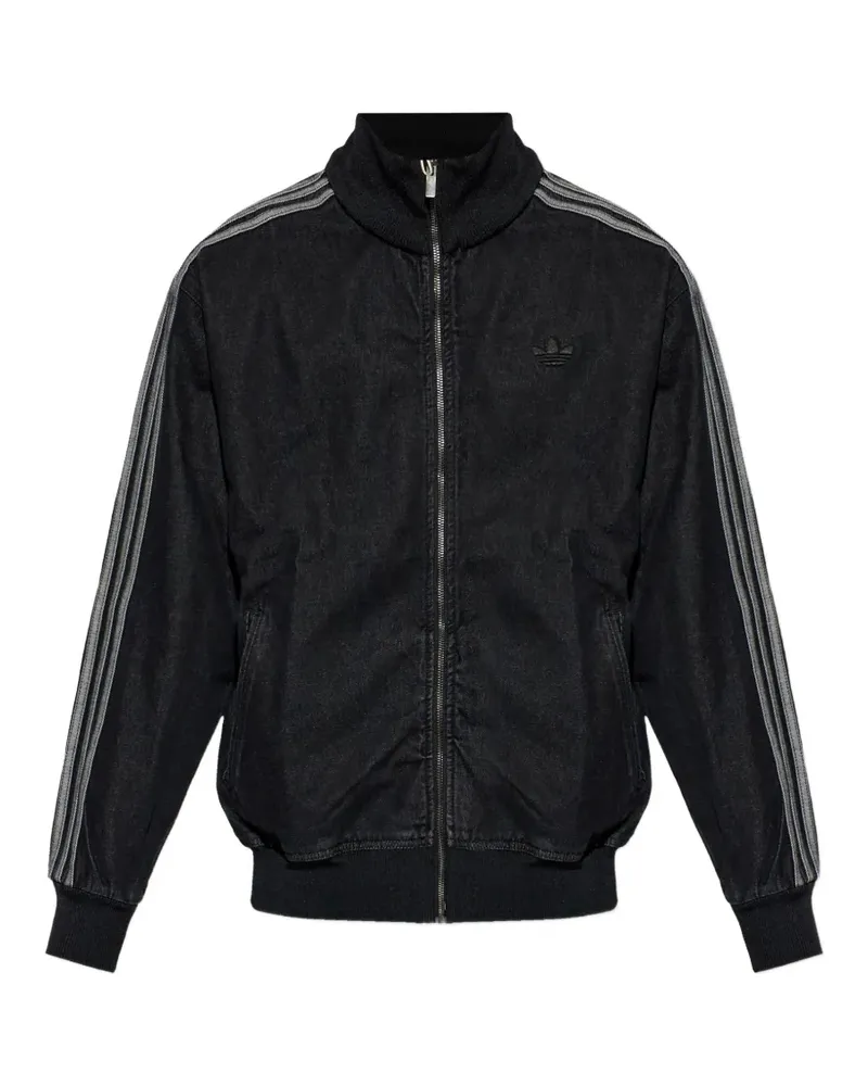 adidas Jacke mit Seitenstreifen - Schwarz Schwarz