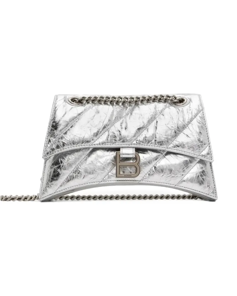 Balenciaga Gesteppte Crush Umhängetasche - Silber Silber