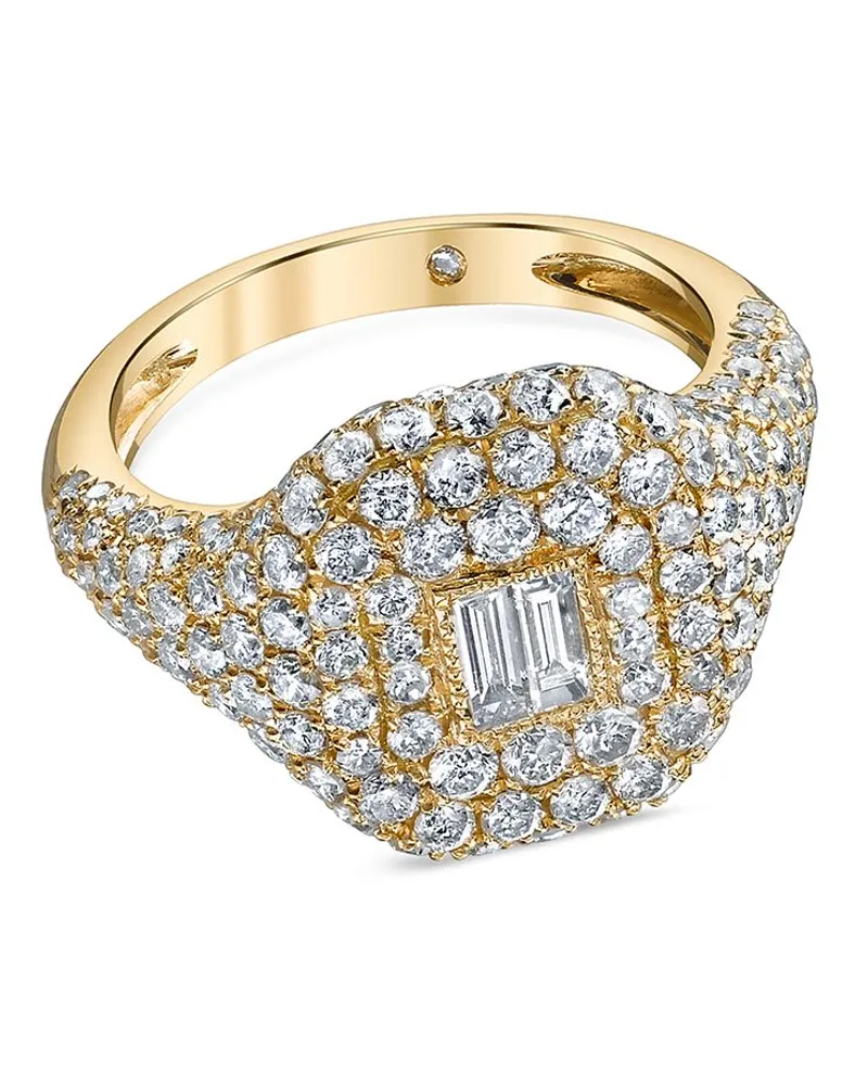 SHAY 18kt Gelbgoldring mit Diamanten Gold