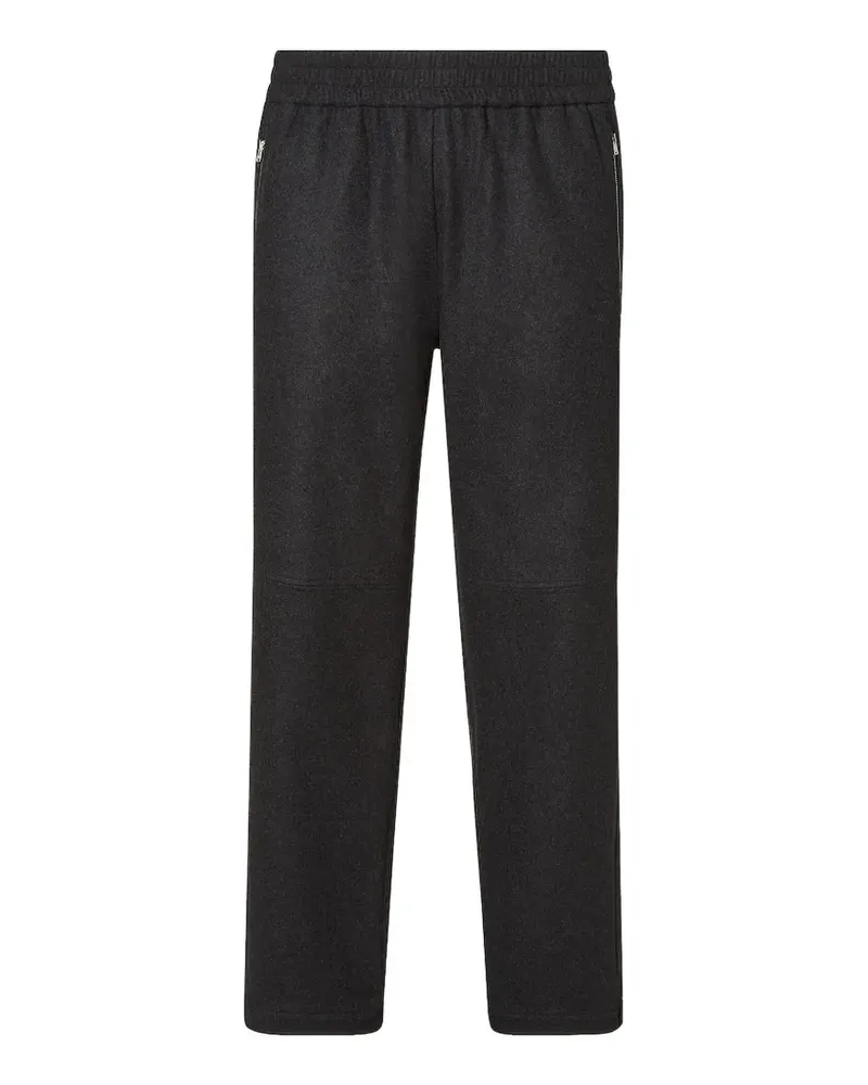 Fendi Jogginghose aus Kaschmir mit Reißverschlussdetail - Grau Grau