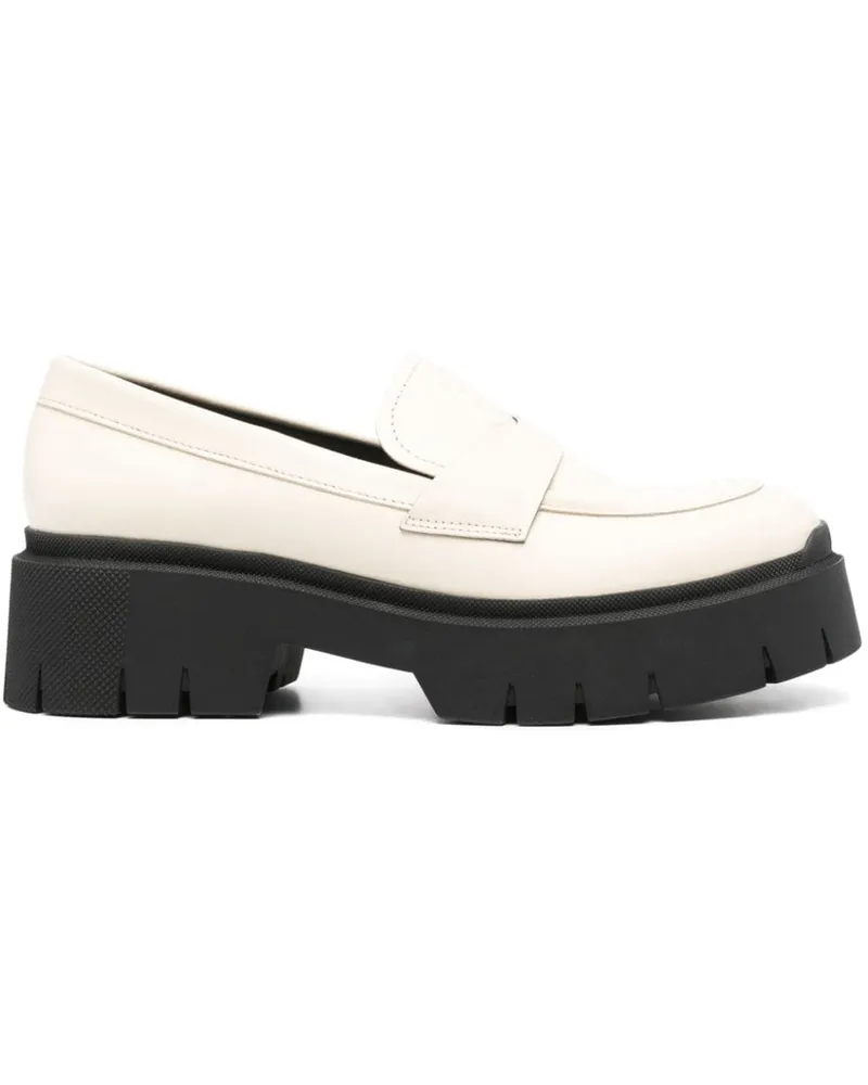 HUGO BOSS Loafer mit Logo-Prägung - Nude Nude