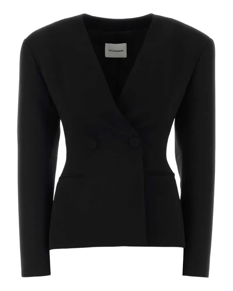 ANDAMANE Venusta twill jacket - Schwarz Schwarz