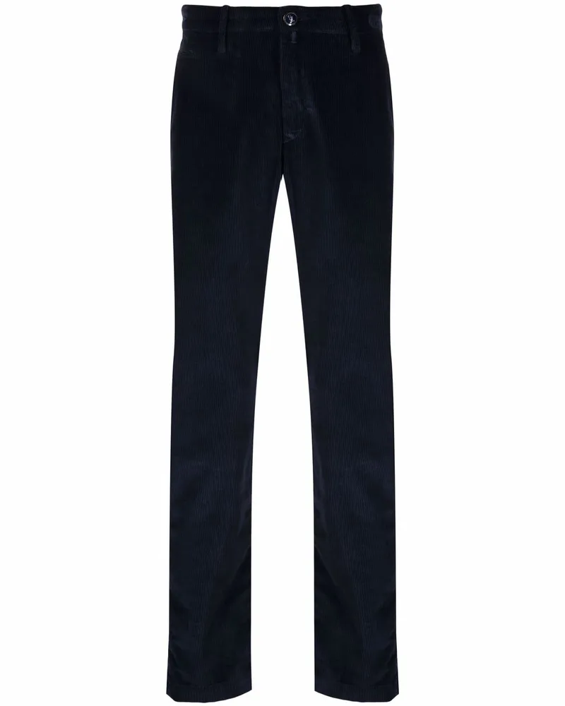 Jacob Cohën Schmale Cordhose - Blau Blau