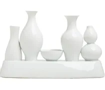 Shanghai Vase aus Keramik - Weiß