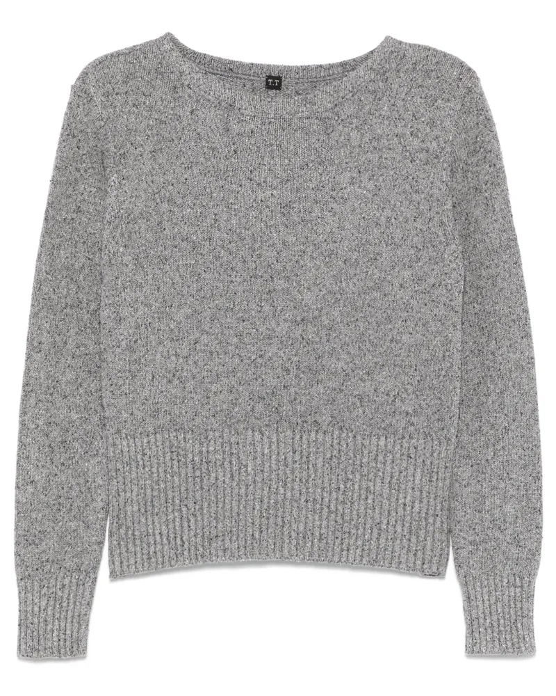Taiga Takahashi Pullover aus Seide - Grau Grau