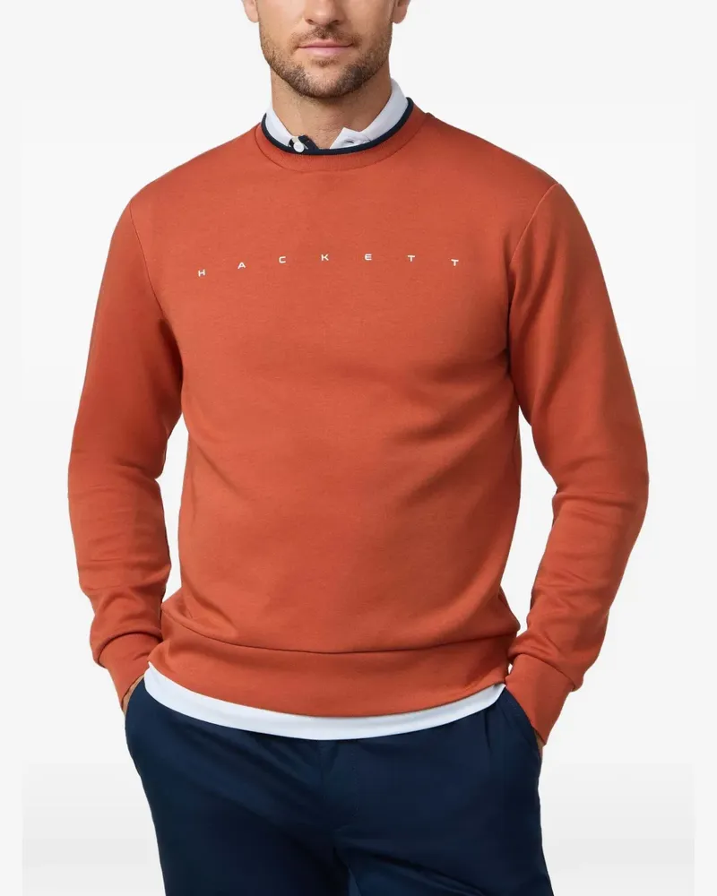Hackett Pullover mit Logo-Print - Orange Orange