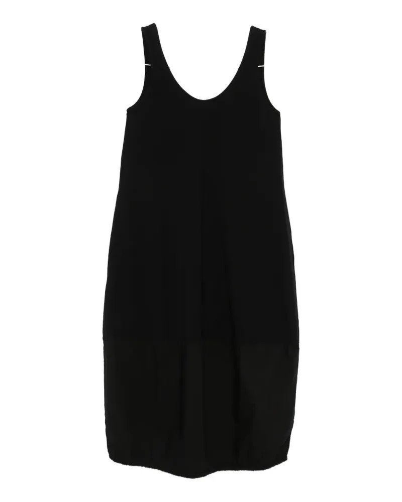 Deha scoop-neck panelled midi dress - Schwarz Schwarz